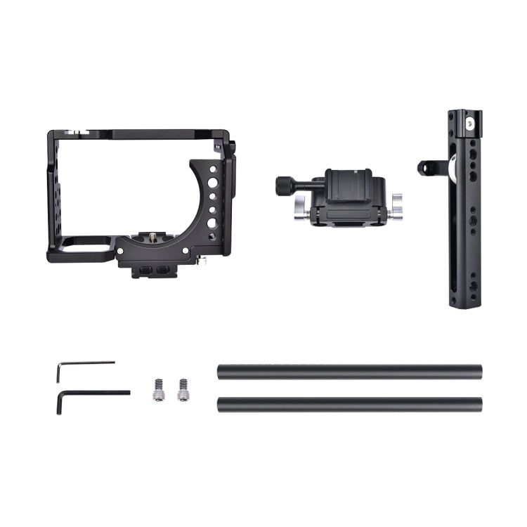 YELANGU CA7 YLG0908A-A Handle Video Camera Cage Stabilizer for  Sony A7K & A7X & A73  & A7S & A7R & A7RII & A7SII, YLG0908A-A