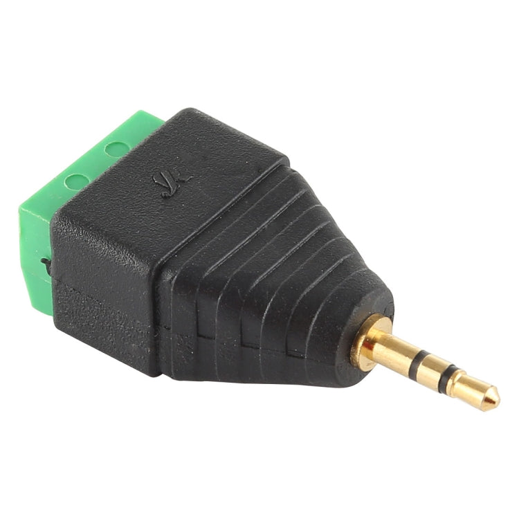 2.5mm Male Plug 3 Pole 3 Pin Terminal Block Stereo Audio Connector, 2.5mm Male (2 Pin)