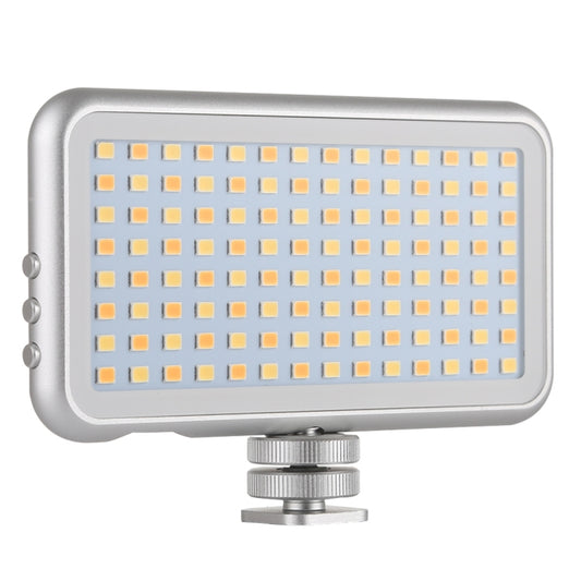 LED-013 Pocket 112 LEDs Professional Vlogging Photography Video & Photo Studio Light with OLED Display & Cold Shoe Adapter Mount for Canon / Nikon DSLR Cameras