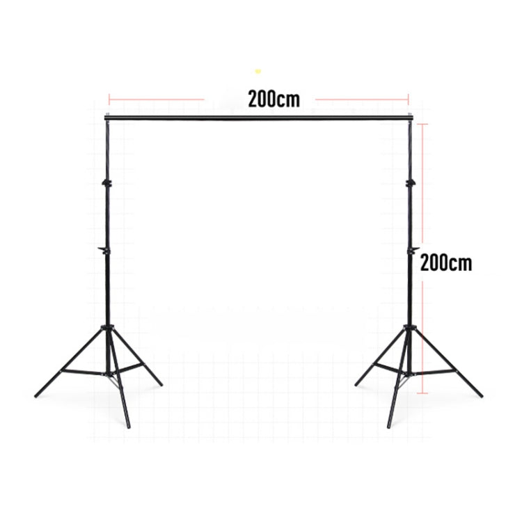 200x200cm Photo Studio Background Support Stand Backdrop Crossbar Bracket Kit, 200x200cm