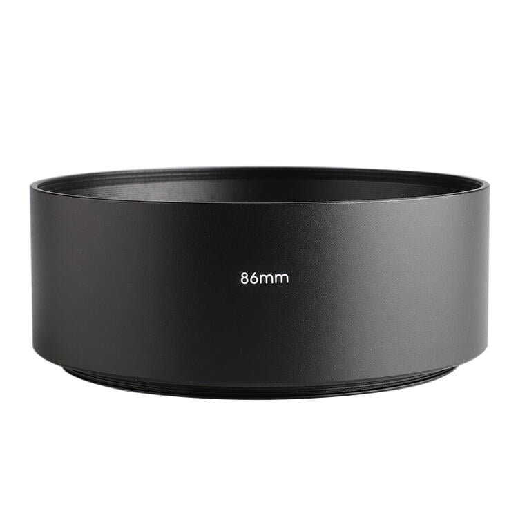 86mm Thread Type Straight Tube Full Metal Lens Hood Shade for Medium Telephoto Lens, 86mm x 86mm x 40mm