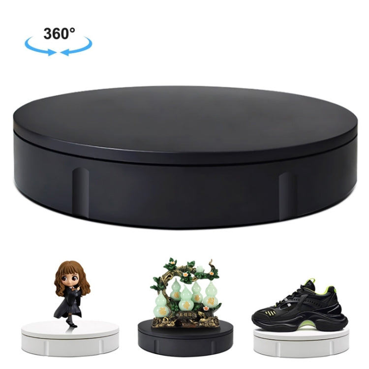 30cm Electric Rotating Turntable Display Stand Video Shooting Props Turntable for Photography, Load: 100kg, US Plug, 30cm, US Plug