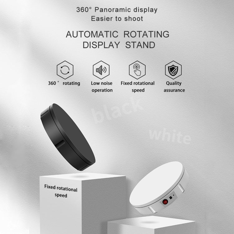 30cm Electric Rotating Turntable Display Stand Video Shooting Props Turntable for Photography, Load: 100kg, US Plug, 30cm, US Plug