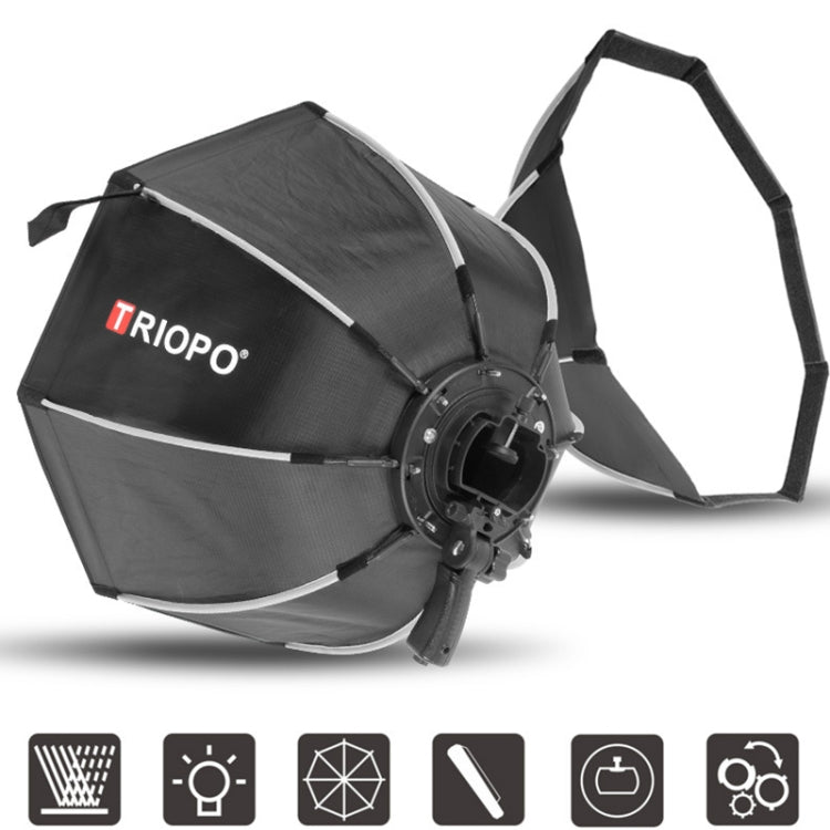 TRIOPO KS2-65 65cm Fast Loading Speedlite Flash Octagon Parabolic Softbox Diffuser, KS2-65
