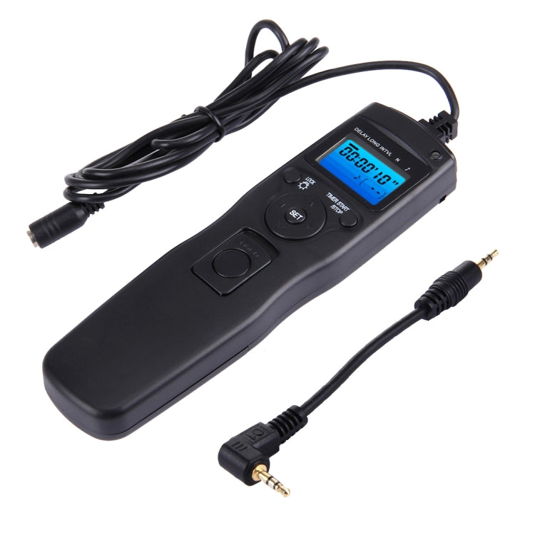 RST-7001 LCD Screen Time Lapse Intervalometer Shutter Release Digital Timer Remote Controller with C6 Cable for CANON 1000D/550D/60D, PENTAX:K20D/K200D/K10D, SAMSUNG GX-20/GX-10 Camera, RST-7001