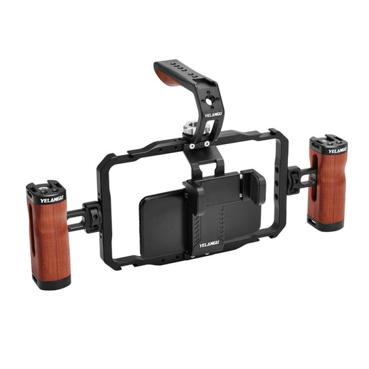 YELANGU LW101Vlogging Live Broadcast Smartphone Video Rig Handles Stabilizer Kits