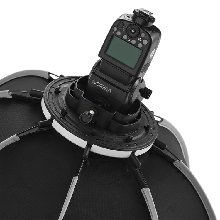 TRIOPO KS90 90cm Dome Speedlite Flash Octagon Parabolic Softbox Diffuser with Bracket Mount Handle for Speedlite, KS90