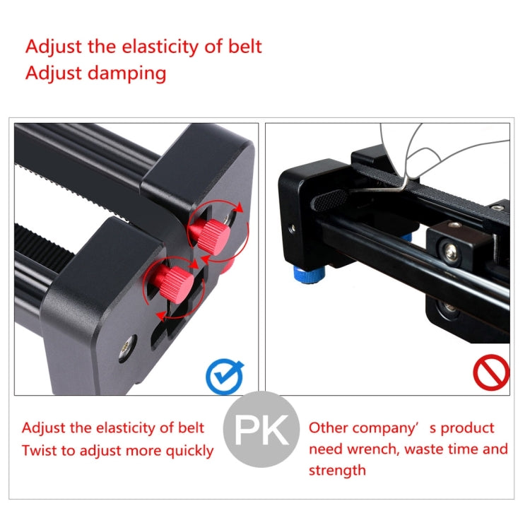 YELANGU YLG0109I 50cm / 100cm (Installs on Tripod) Slide Rail Track for DSLR / SLR Cameras / Video Cameras, 50cm / 100cm
