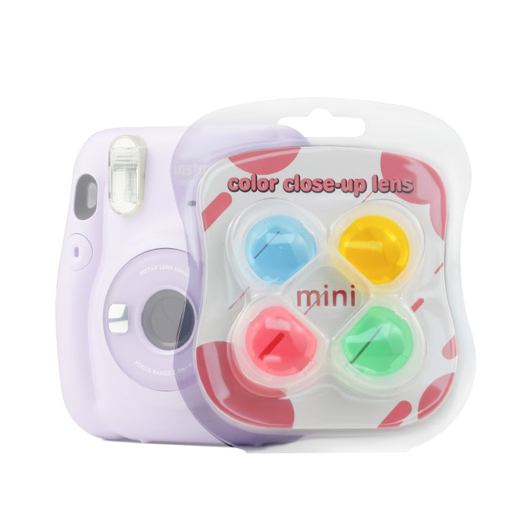 4 PCS / Set Jelly Four Colors Camera Filter for Fujifilm Instax mini 11, 4-in-1 For Fujifilm Instax mini 11