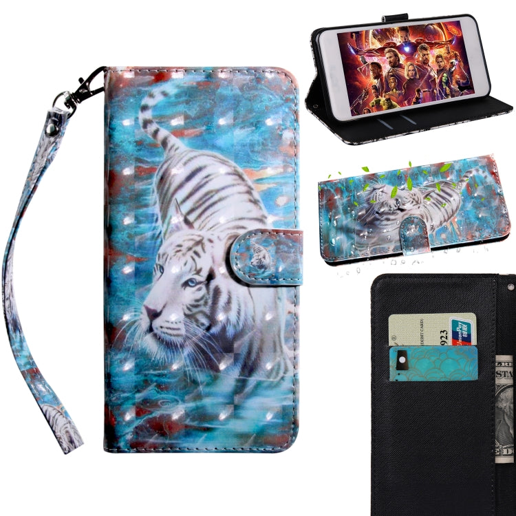 3D Painting Pattern Coloured Drawing Horizontal Flip TPU + PU Leather Case with Holder & Card Slots & Wallet, For iPhone 6 / 6S, For iPhone 6 Plus, For iPhone 7 / 8, For iPhone 7 Plus / 8 Plus, For iPhone XS Max, For iPhone X / XS, For iPhone XR