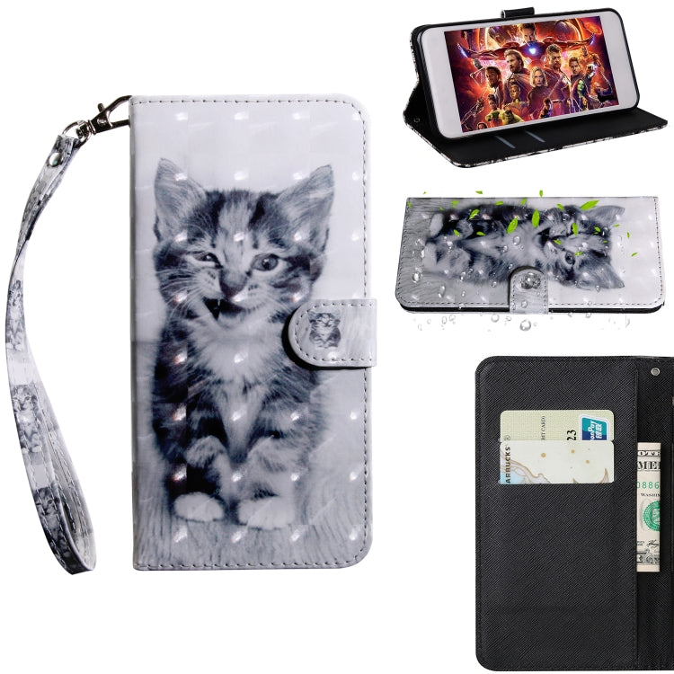 3D Painting Pattern Coloured Drawing Horizontal Flip TPU + PU Leather Case with Holder & Card Slots & Wallet, For iPhone 6 / 6S, For iPhone 6 Plus, For iPhone 7 / 8, For iPhone 7 Plus / 8 Plus, For iPhone XS Max, For iPhone X / XS, For iPhone XR