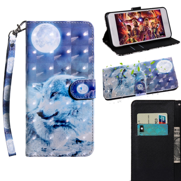 3D Painting Pattern Coloured Drawing Horizontal Flip TPU + PU Leather Case with Holder & Card Slots & Wallet, For iPhone 6 / 6S, For iPhone 6 Plus, For iPhone 7 / 8, For iPhone 7 Plus / 8 Plus, For iPhone XS Max, For iPhone X / XS, For iPhone XR
