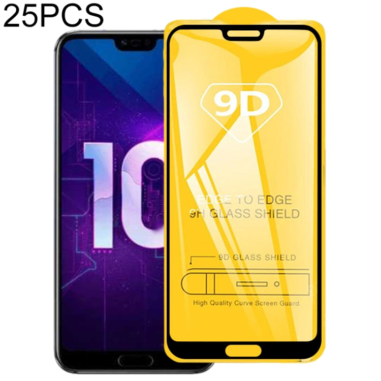 25 PCS 9D Full Glue Full Screen Tempered Glass Film, For Huawei P Smart Z, For Huawei Honor 10i / Honor 20 lite, For Huawei Honor 8A Pro, For Huawei Honor 20i, For Huawei Enjoy 9s, For Huawei Enjoy 9e, For Huawei Nova 4e, For Huawei Honor 8S�����������...