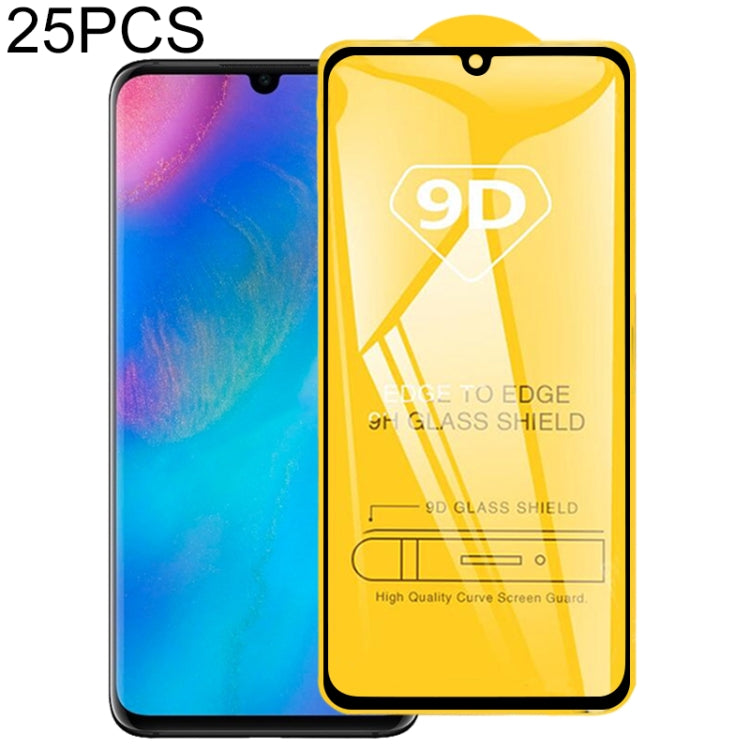 25 PCS 9D Full Glue Full Screen Tempered Glass Film, For Huawei P Smart Z, For Huawei Honor 10i / Honor 20 lite, For Huawei Honor 8A Pro, For Huawei Honor 20i, For Huawei Enjoy 9s, For Huawei Enjoy 9e, For Huawei Nova 4e, For Huawei Honor 8S�����������...