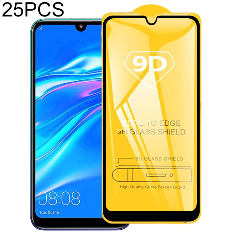 25 PCS 9D Full Glue Full Screen Tempered Glass Film, For Huawei P Smart Z, For Huawei Honor 10i / Honor 20 lite, For Huawei Honor 8A Pro, For Huawei Honor 20i, For Huawei Enjoy 9s, For Huawei Enjoy 9e, For Huawei Nova 4e, For Huawei Honor 8S�����������...