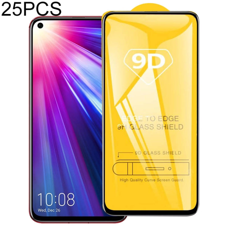 25 PCS 9D Full Glue Full Screen Tempered Glass Film, For Huawei P Smart Z, For Huawei Honor 10i / Honor 20 lite, For Huawei Honor 8A Pro, For Huawei Honor 20i, For Huawei Enjoy 9s, For Huawei Enjoy 9e, For Huawei Nova 4e, For Huawei Honor 8S�����������...