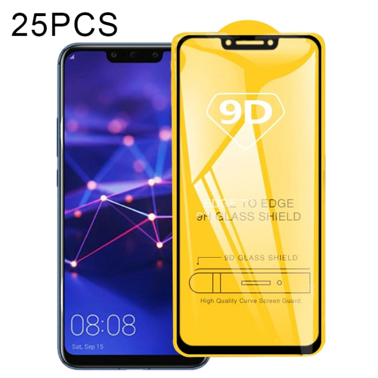 25 PCS 9D Full Glue Full Screen Tempered Glass Film, For Huawei P Smart Z, For Huawei Honor 10i / Honor 20 lite, For Huawei Honor 8A Pro, For Huawei Honor 20i, For Huawei Enjoy 9s, For Huawei Enjoy 9e, For Huawei Nova 4e, For Huawei Honor 8S�����������...