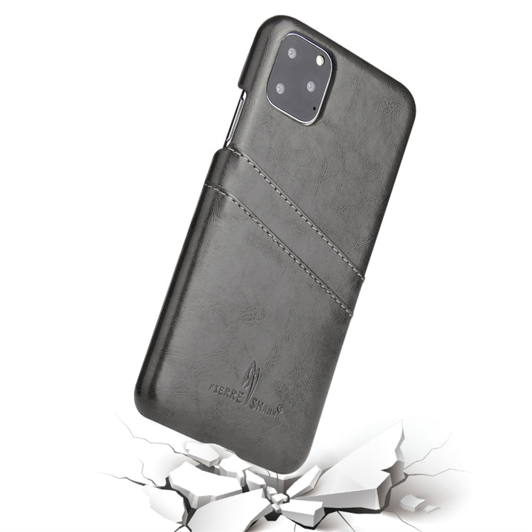 Fierre Shann Retro Oil Wax Texture PU Leather Case with Card Slots, For iPhone 11 Pro, For iPhone 11, For iPhone 11 Pro Max, for iPhone 11 Pro, for iPhone 11, for iPhone 11 Pro Max