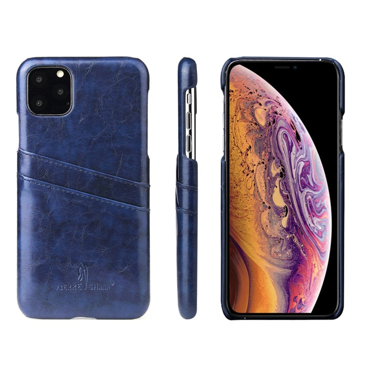 Fierre Shann Retro Oil Wax Texture PU Leather Case with Card Slots, For iPhone 11 Pro, For iPhone 11, For iPhone 11 Pro Max, for iPhone 11 Pro, for iPhone 11, for iPhone 11 Pro Max