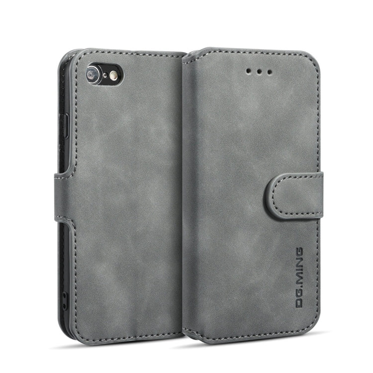 DG.MING Retro Oil Side Horizontal Flip Case with Holder & Card Slots & Wallet, for iPhone 7 / 8, for Galaxy Note 10, for Galaxy Note 10+, for Galaxy S9+, for Huawei P30 Lite, for Galaxy S9