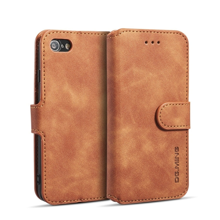 DG.MING Retro Oil Side Horizontal Flip Case with Holder & Card Slots & Wallet, for iPhone 7 / 8, for Galaxy Note 10, for Galaxy Note 10+, for Galaxy S9+, for Huawei P30 Lite, for Galaxy S9