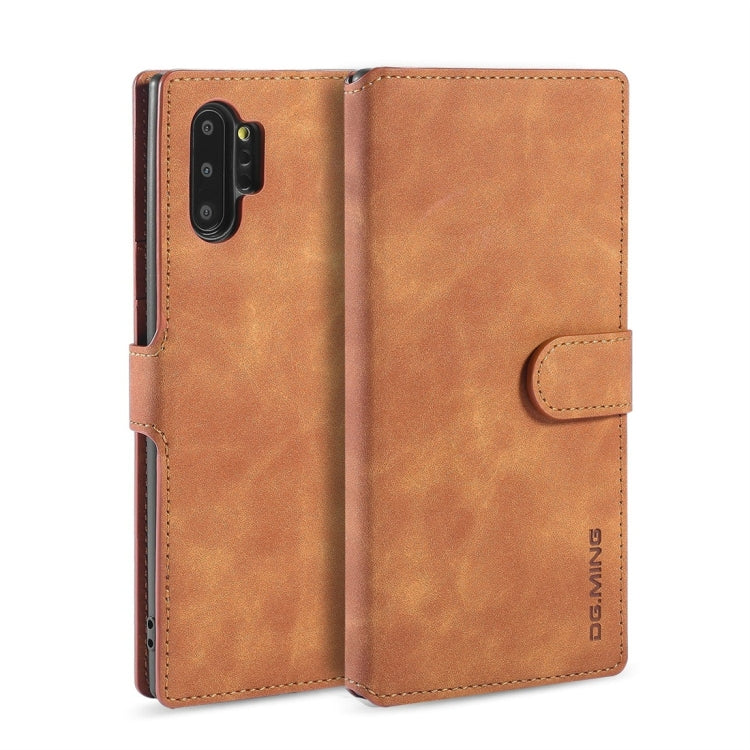 DG.MING Retro Oil Side Horizontal Flip Case with Holder & Card Slots & Wallet, for iPhone 7 / 8, for Galaxy Note 10, for Galaxy Note 10+, for Galaxy S9+, for Huawei P30 Lite, for Galaxy S9