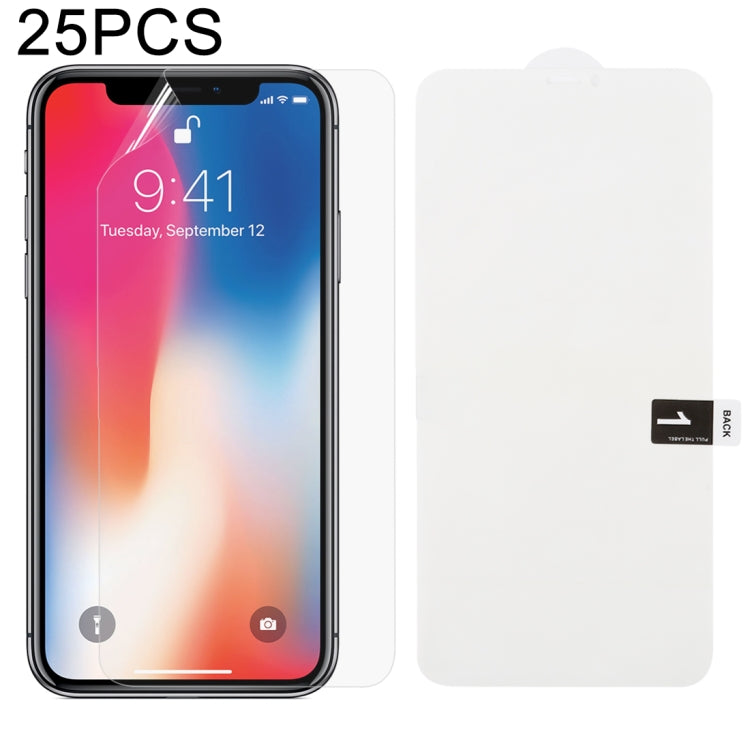 25 PCS Soft Hydrogel Film Full Cover Front Protector with Alcohol Cotton + Scratch Card for, For iPhone 6 / 7 / 8(25 PCS), For iPhone 6 Plus(25 PCS), For iPhone 7 Plus / 8 Plus(25 PCS), For iPhone X / XS(25 PCS), For iPhone XR(25 PCS), iPhone XS Max���...