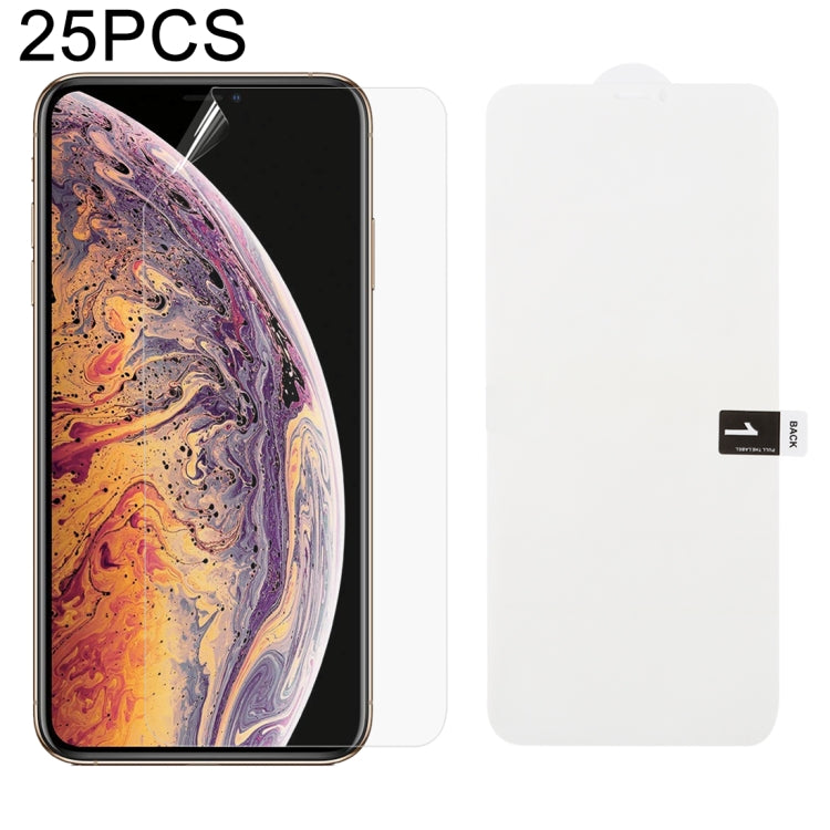 25 PCS Soft Hydrogel Film Full Cover Front Protector with Alcohol Cotton + Scratch Card for, For iPhone 6 / 7 / 8(25 PCS), For iPhone 6 Plus(25 PCS), For iPhone 7 Plus / 8 Plus(25 PCS), For iPhone X / XS(25 PCS), For iPhone XR(25 PCS), iPhone XS Max���...