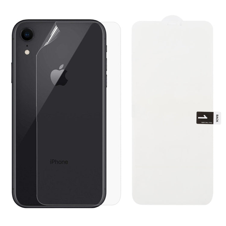 Soft Hydrogel Film Full Cover Back Protector for, For iPhone XR(Back)(1 PC)