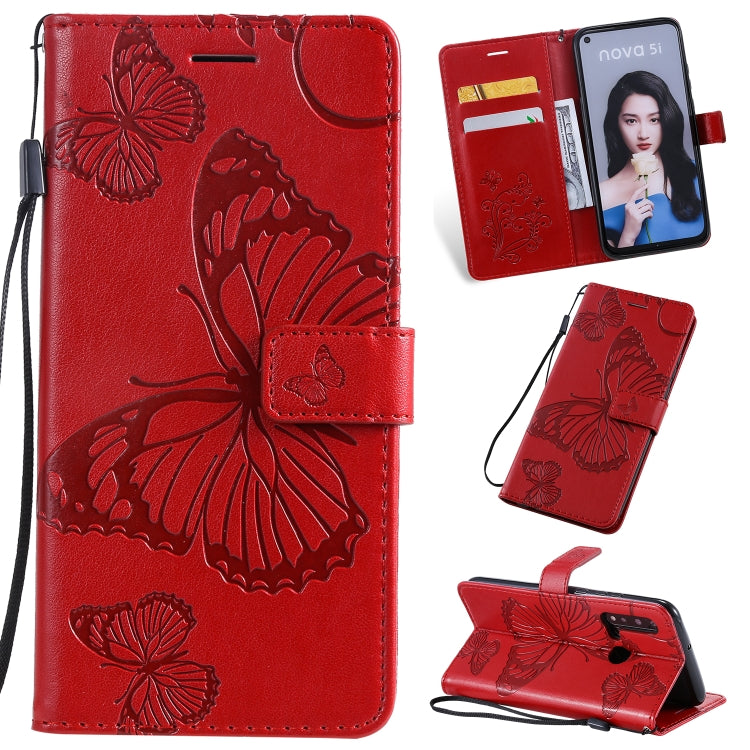 Pressed Printing Butterfly Pattern Horizontal Flip PU Leather Case with Holder & Card Slots & Wallet & Lanyard, For iPhone 11 Pro, For iPhone 11, For iPhone 11 Pro Max, For OPPO A1K / C2, For Vivo Y93 / Y91 / Y95, For Huawei P20 Lite 2019 / Nova 5i����...