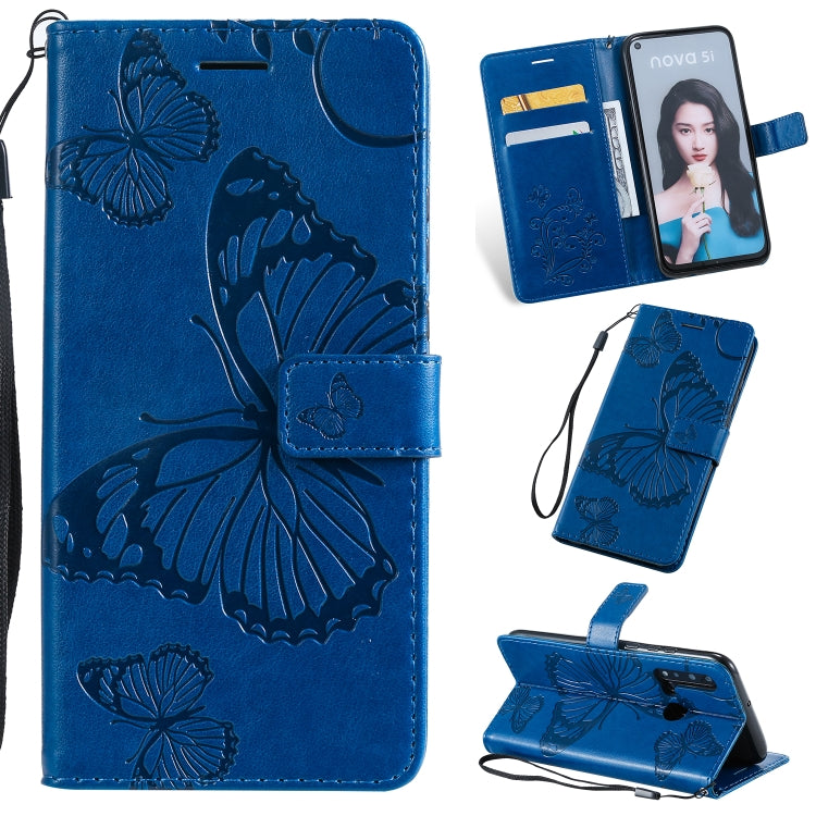 Pressed Printing Butterfly Pattern Horizontal Flip PU Leather Case with Holder & Card Slots & Wallet & Lanyard, For iPhone 11 Pro, For iPhone 11, For iPhone 11 Pro Max, For OPPO A1K / C2, For Vivo Y93 / Y91 / Y95, For Huawei P20 Lite 2019 / Nova 5i����...