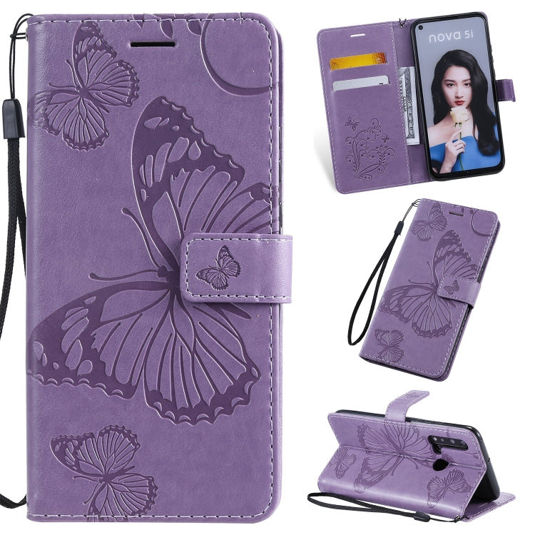 Pressed Printing Butterfly Pattern Horizontal Flip PU Leather Case with Holder & Card Slots & Wallet & Lanyard, For iPhone 11 Pro, For iPhone 11, For iPhone 11 Pro Max, For OPPO A1K / C2, For Vivo Y93 / Y91 / Y95, For Huawei P20 Lite 2019 / Nova 5i����...
