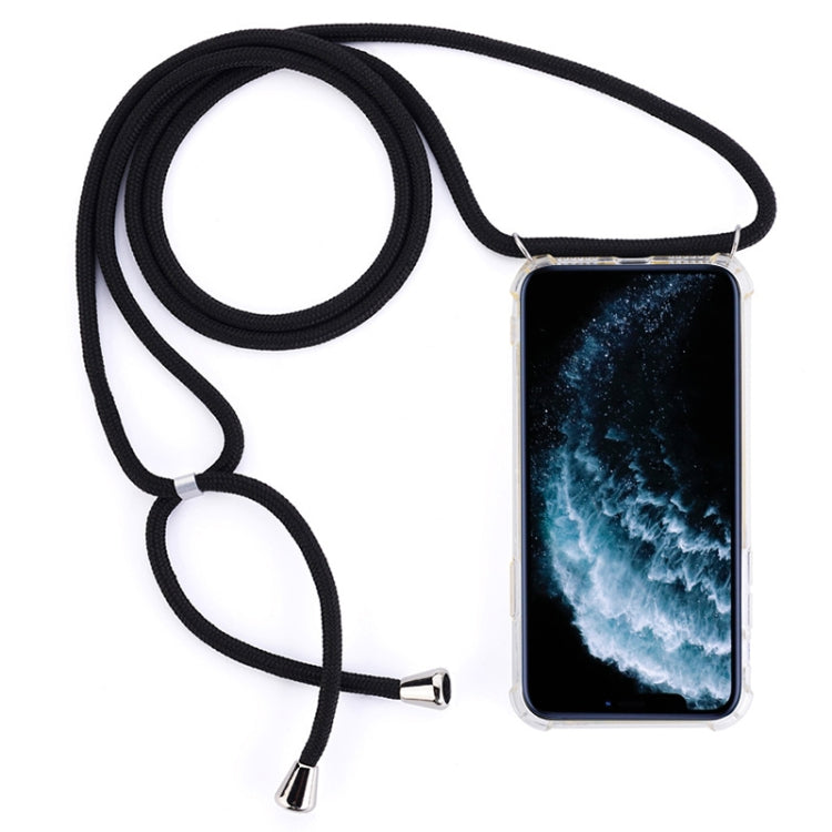 Four-Corner Anti-Fall Trasparent TPU Mobile Phone Case With Lanyard for iPhone, For iPhone 11 Pro, For iPhone 11, For iPhone 11 Pro Max