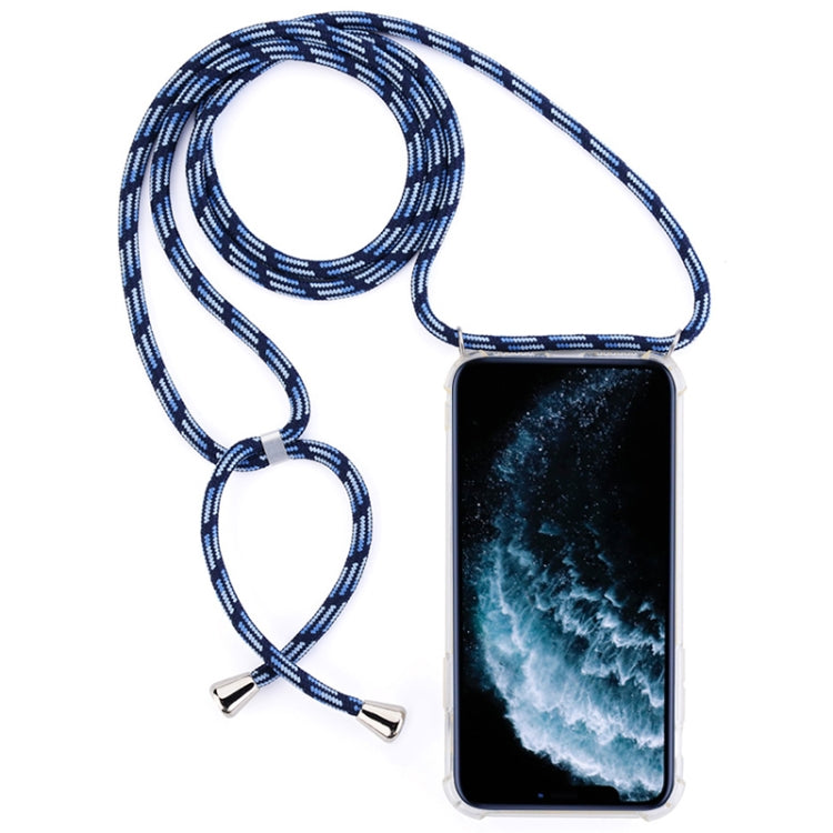 Four-Corner Anti-Fall Trasparent TPU Mobile Phone Case With Lanyard for iPhone, For iPhone 11 Pro, For iPhone 11, For iPhone 11 Pro Max