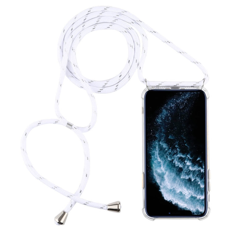 Four-Corner Anti-Fall Trasparent TPU Mobile Phone Case With Lanyard for iPhone, For iPhone 11 Pro, For iPhone 11, For iPhone 11 Pro Max