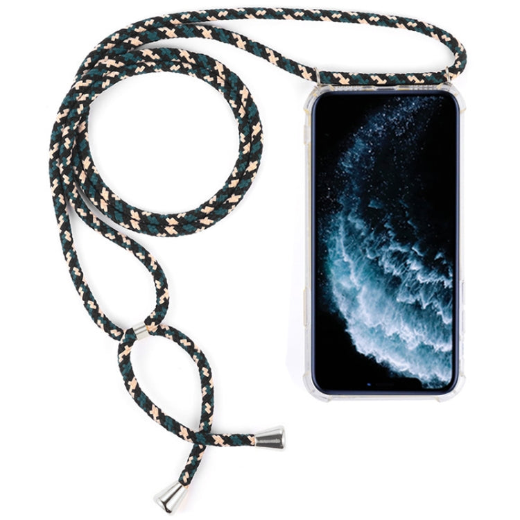 Four-Corner Anti-Fall Trasparent TPU Mobile Phone Case With Lanyard for iPhone, For iPhone 11 Pro, For iPhone 11, For iPhone 11 Pro Max