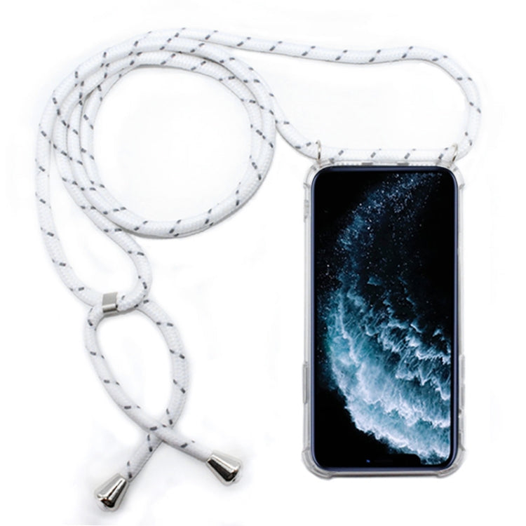 Four-Corner Anti-Fall Trasparent TPU Mobile Phone Case With Lanyard for iPhone, For iPhone 11 Pro, For iPhone 11, For iPhone 11 Pro Max