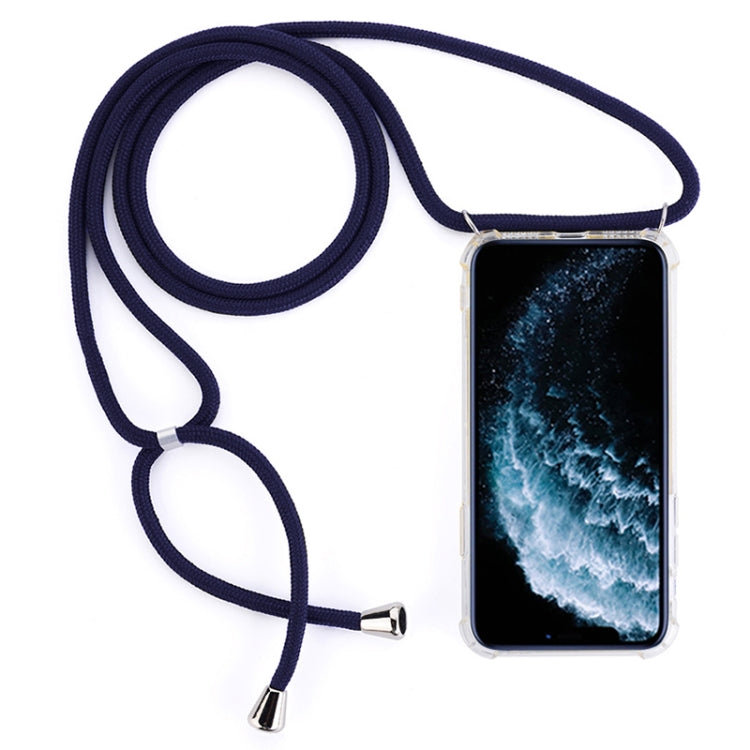 Four-Corner Anti-Fall Trasparent TPU Mobile Phone Case With Lanyard for iPhone, For iPhone 11 Pro, For iPhone 11, For iPhone 11 Pro Max