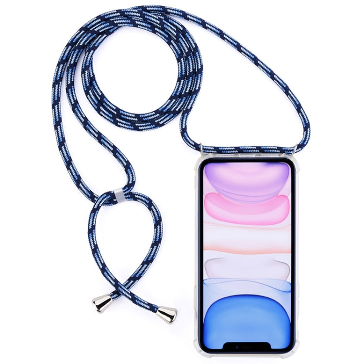 Four-Corner Anti-Fall Trasparent TPU Mobile Phone Case With Lanyard for iPhone, For iPhone 11 Pro, For iPhone 11, For iPhone 11 Pro Max