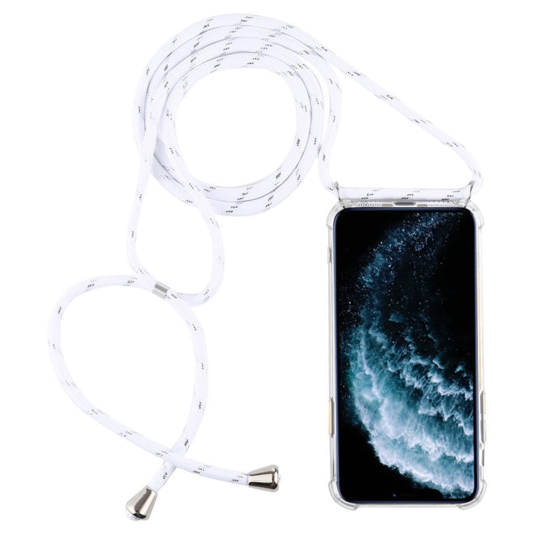Four-Corner Anti-Fall Trasparent TPU Mobile Phone Case With Lanyard for iPhone, For iPhone 11 Pro, For iPhone 11, For iPhone 11 Pro Max