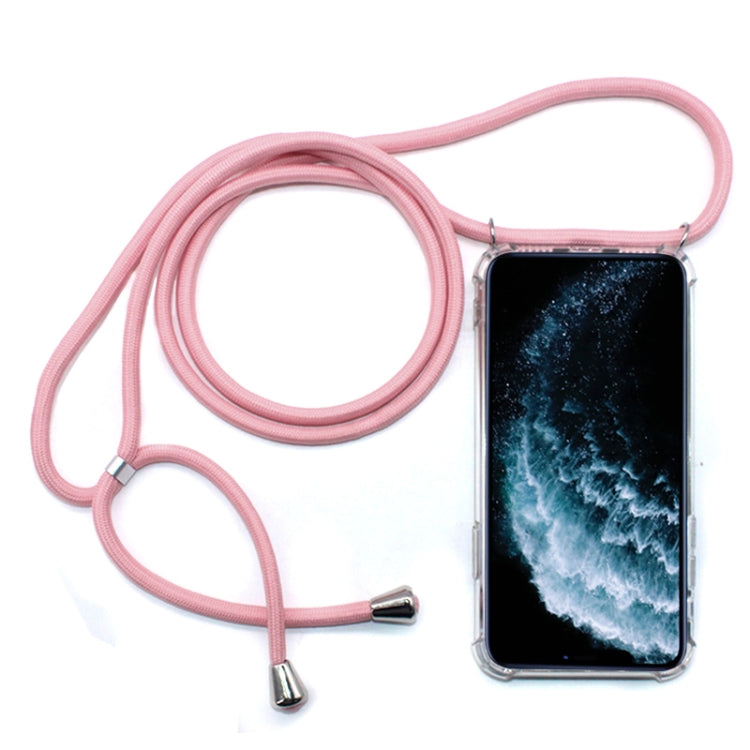 Four-Corner Anti-Fall Trasparent TPU Mobile Phone Case With Lanyard for iPhone, For iPhone 11 Pro, For iPhone 11, For iPhone 11 Pro Max