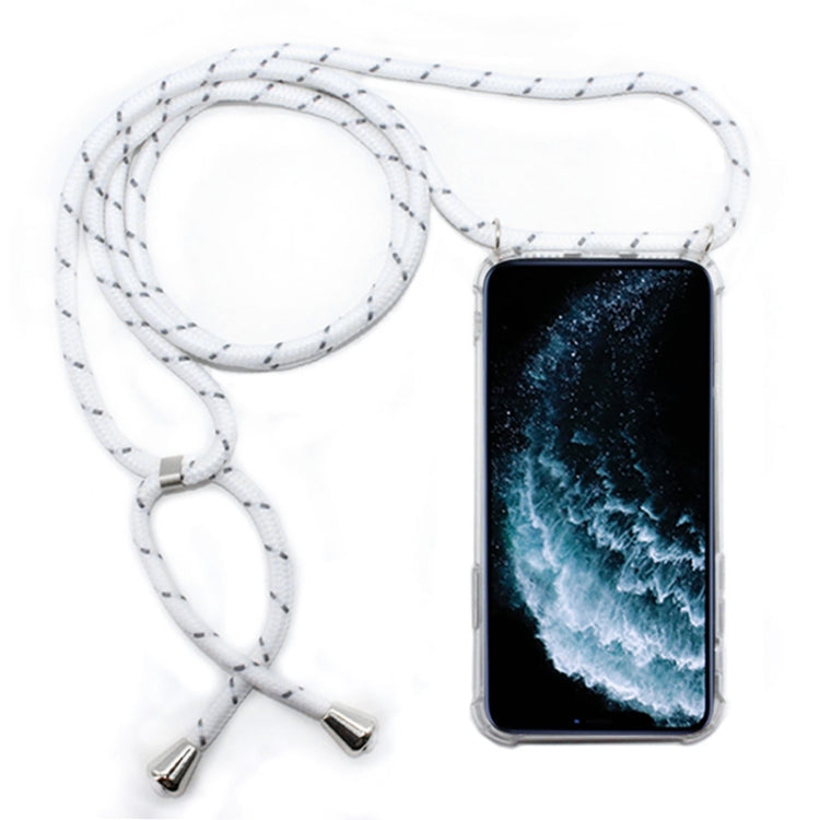 Four-Corner Anti-Fall Trasparent TPU Mobile Phone Case With Lanyard for iPhone, For iPhone 11 Pro, For iPhone 11, For iPhone 11 Pro Max