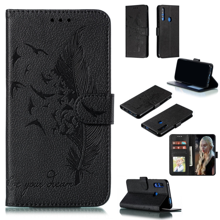 Feather Pattern Litchi Texture Horizontal Flip Leather Case with Wallet & Holder & Card Slots, For Huawei P Smart Z / Y9 Prime (2019), For Huawei P20 Lite (2019) / Nova 5i, For Huawei P30, For Huawei P30 Lite, For Huawei P30 Pro������������������������...
