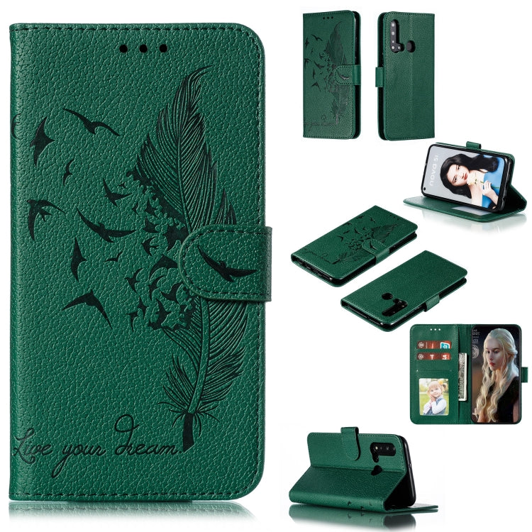 Feather Pattern Litchi Texture Horizontal Flip Leather Case with Wallet & Holder & Card Slots, For Huawei P Smart Z / Y9 Prime (2019), For Huawei P20 Lite (2019) / Nova 5i, For Huawei P30, For Huawei P30 Lite, For Huawei P30 Pro������������������������...