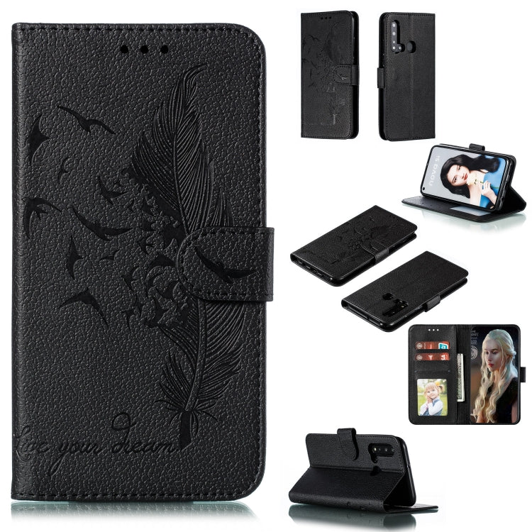 Feather Pattern Litchi Texture Horizontal Flip Leather Case with Wallet & Holder & Card Slots, For Huawei P Smart Z / Y9 Prime (2019), For Huawei P20 Lite (2019) / Nova 5i, For Huawei P30, For Huawei P30 Lite, For Huawei P30 Pro������������������������...