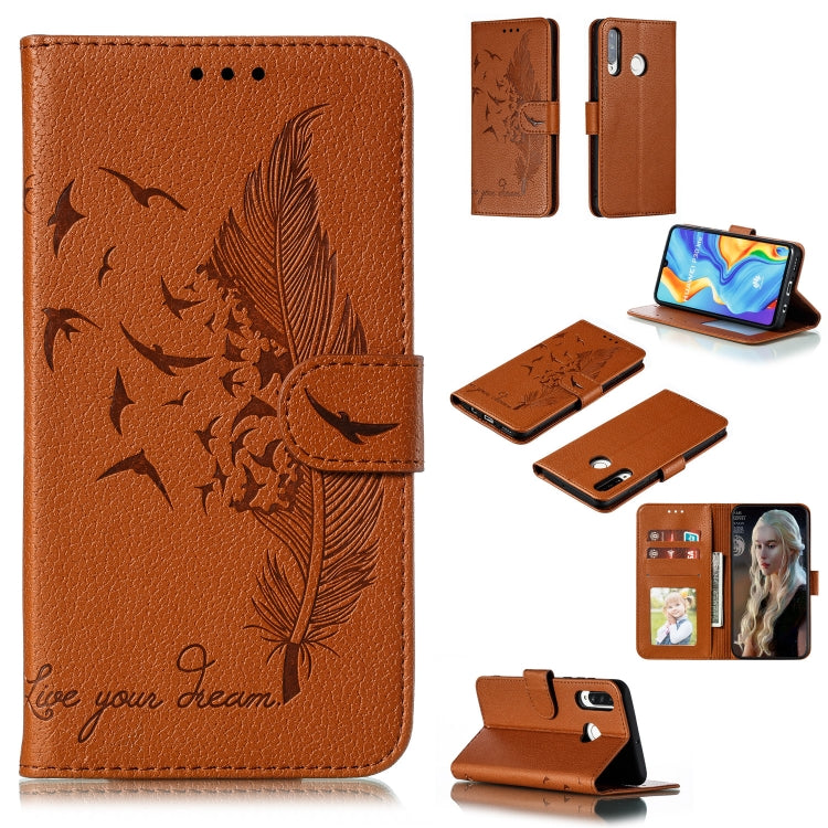 Feather Pattern Litchi Texture Horizontal Flip Leather Case with Wallet & Holder & Card Slots, For Huawei P Smart Z / Y9 Prime (2019), For Huawei P20 Lite (2019) / Nova 5i, For Huawei P30, For Huawei P30 Lite, For Huawei P30 Pro������������������������...