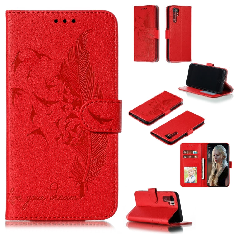 Feather Pattern Litchi Texture Horizontal Flip Leather Case with Wallet & Holder & Card Slots, For Huawei P Smart Z / Y9 Prime (2019), For Huawei P20 Lite (2019) / Nova 5i, For Huawei P30, For Huawei P30 Lite, For Huawei P30 Pro������������������������...