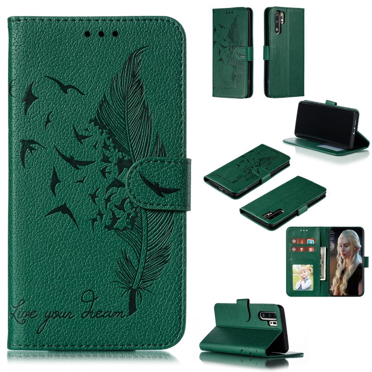 Feather Pattern Litchi Texture Horizontal Flip Leather Case with Wallet & Holder & Card Slots, For Huawei P Smart Z / Y9 Prime (2019), For Huawei P20 Lite (2019) / Nova 5i, For Huawei P30, For Huawei P30 Lite, For Huawei P30 Pro������������������������...