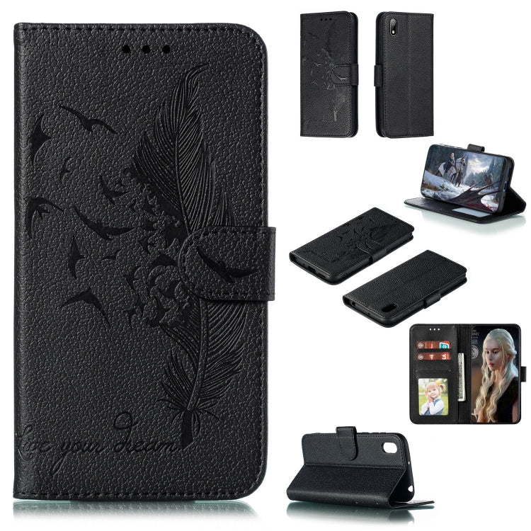 Feather Pattern Litchi Texture Horizontal Flip Leather Case with Wallet & Holder & Card Slots, For Huawei P Smart Z / Y9 Prime (2019), For Huawei P20 Lite (2019) / Nova 5i, For Huawei P30, For Huawei P30 Lite, For Huawei P30 Pro������������������������...