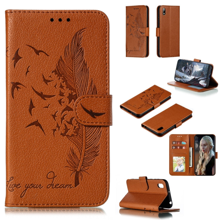 Feather Pattern Litchi Texture Horizontal Flip Leather Case with Wallet & Holder & Card Slots, For Huawei P Smart Z / Y9 Prime (2019), For Huawei P20 Lite (2019) / Nova 5i, For Huawei P30, For Huawei P30 Lite, For Huawei P30 Pro������������������������...